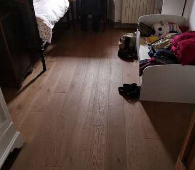 Posa parquet in rustico di campagna effetto termo cotto